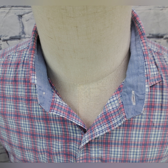 Polo Ralph Lauren Men's Button Up Shirt Slim Fit Cotton Stretch Check Pony Large - Picture 4 of 16